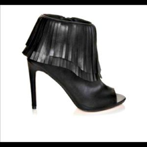 Madden Girl Black Peep-toe booties.